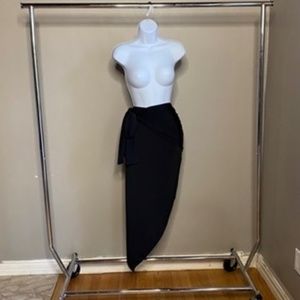 Naked Wardrobe: So Wrapped Up Skirt - Black - Large